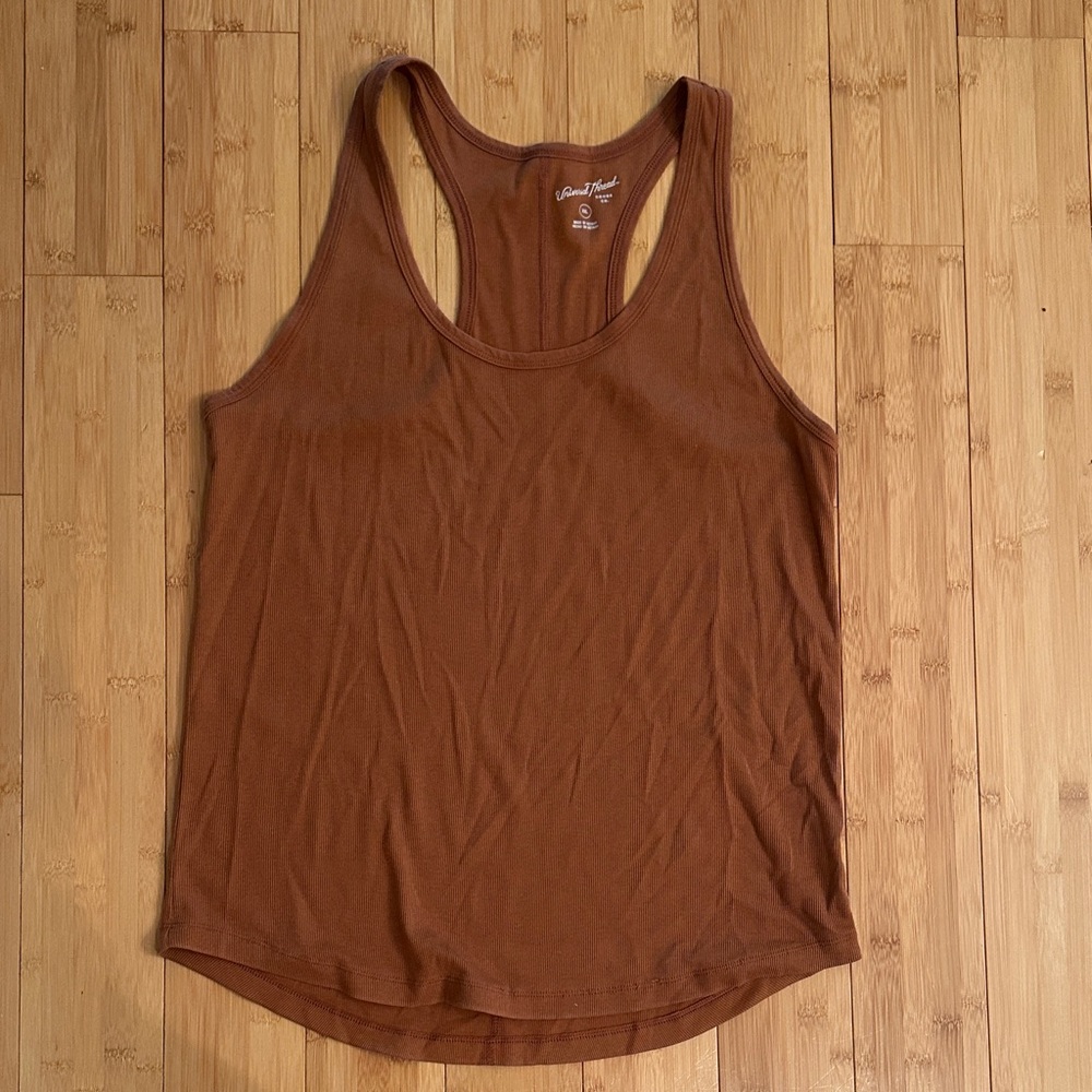 Universal Thread Chestnut Ribbed Racerback Tank
